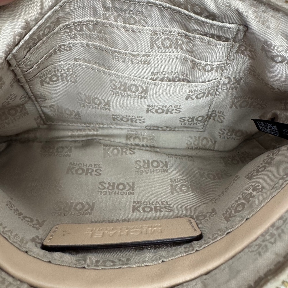 Michael Kors Signature MK Monogram Wristlet Small Shoulder Bag 35F1GJSW3B - Picture 9 of 11